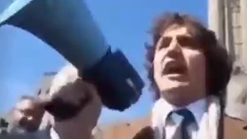 trudeau protesting against Governemnt policy in 1984