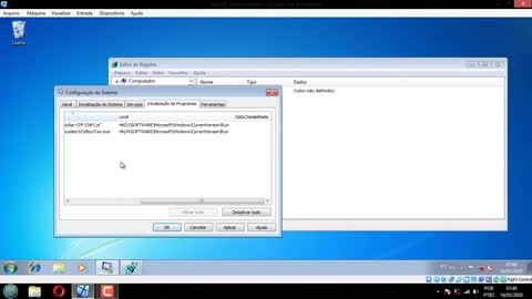 Removendo vírus do registro do Windows