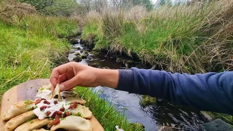 Best Polish Pierogi Cooked outdoors! How to eat delicious food in the wild