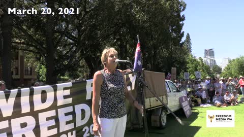 Dr. Judy Wilyman - Speech at WW Freedom Rally March 20, 2021