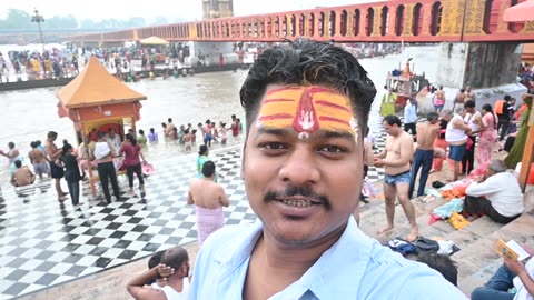 Holy place haridwar bathing