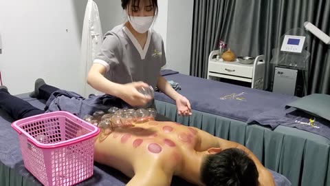 Cupping for a healthy body with a skilled girl at Lemon spa