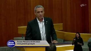 Discurso de hoje, no plenário da Câmara Municipal de Goiânia