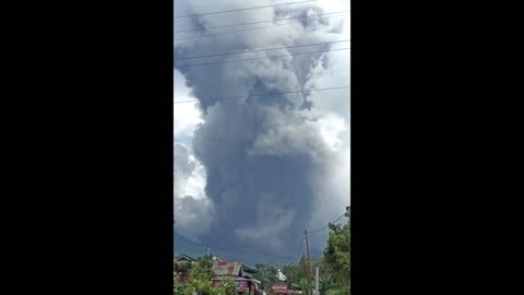 Marapi volcano erupts