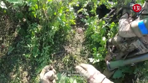 Ukrainian fighters attack Russian trenches with hand grenades near Bakhmut