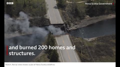新斯科舍省正在撲滅有記錄以來最大規模的野火