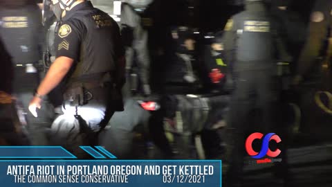 The AntiFa Wheeled Brigade Gets Kettled In Portland Oregon