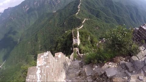 Hiking Real China - Deadly Sections of The Great Wall of China - #shorts