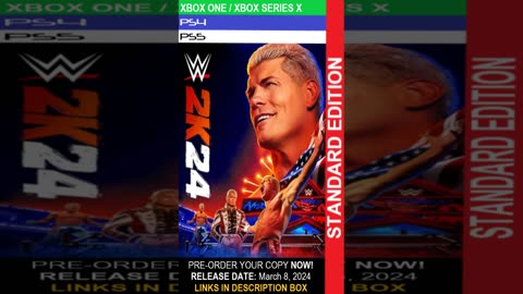 Pre-Order Your Copy Of WWE 2K24 (Standard Edition) TODAY!!! 🎮