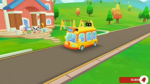 Baby Panda school bus medical clinic last part 😃😄😊art