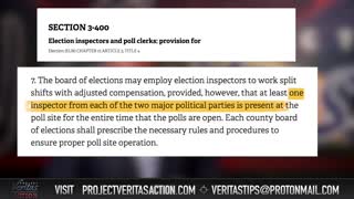 NY Election Inspector FAKED IT! Project Veritas working OVERTIME!