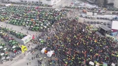 Farmers in Germany continue to protest against the World Economic Forum agenda.