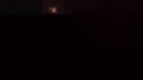 On the footage, presumably, the moment a shell hit a TV tower in the Ukrainian city of Rivne