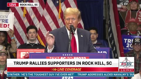 Trump Rally in Rock Hill, South Carolina - February 23, 2024