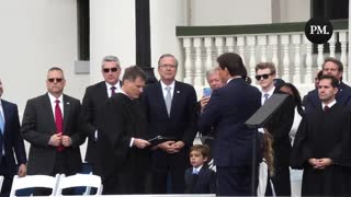Gov. Ron DeSantis takes the oath of office for his second term as the 46th Governor of Florida