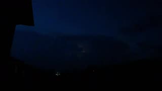 Evening lightning show