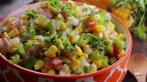 AMERICAN CORN SALAD _ Healthy Tasty American Corn Salad _ The Best Corn Salad