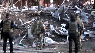 Residential areas damaged in Kyiv shelling