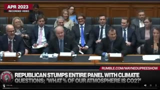Climate Change Panel can't answer most basic Carbon Question asked by state GOP Rep