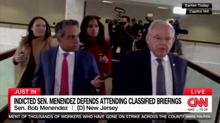 CNN Congressional Reporter Confronts Bob Menendez On Attending Classified Briefing