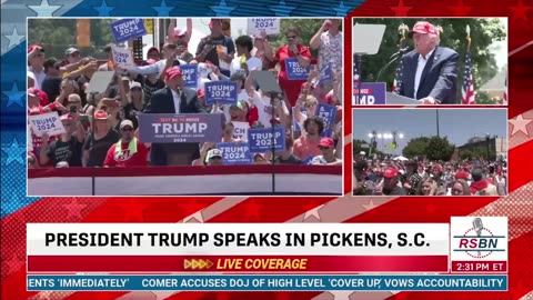 President Trump Rally - Closer - Pickens SC 7/1/2023