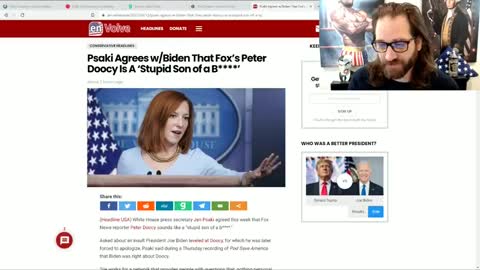 JEN PSAKI CALLS PETER DOOCY A STUPID PIECE OF SH*T