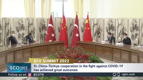 Xi meets with Turkish President Recep Tayyip Erdogan