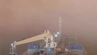 June 1st massive dust storm - Suez Canal, Egypt