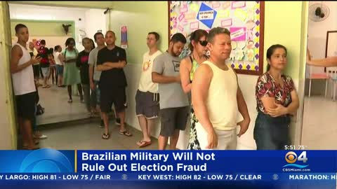 Brazilian Military Will Not Rule Out The Possibility Of Election Fraud