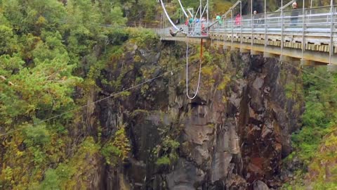 Bungee Jumping Rjukan Norway, 17 jumps