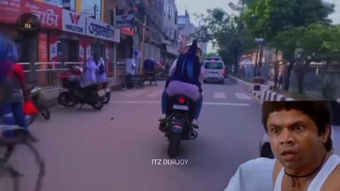 Funny Video Of Bike rider girl