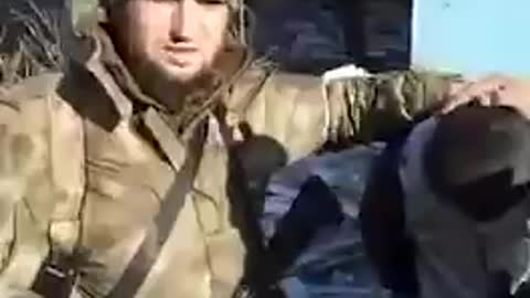 Chechnya in action. Fighting nazis