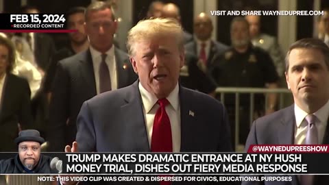 Trump Makes Dramatic Entrance at New York Hush Money Trial, Dishes Out Fiery Media Response
