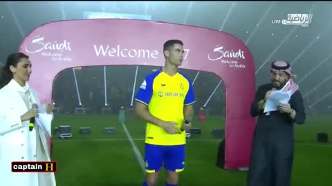 Cristiano Ronaldo reception with Al Nassr FC