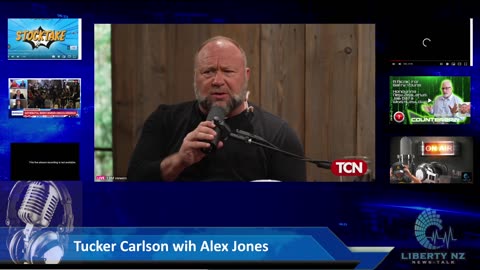 Tucker Carlson with Alex Jones