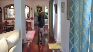 Crossdresser in Mini Dress