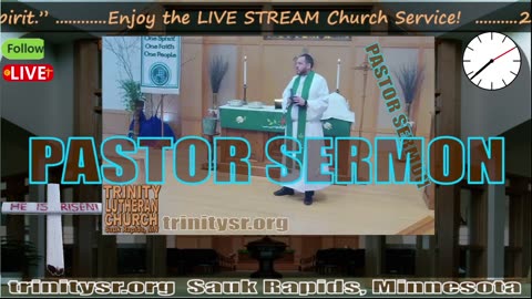 20240609 June 9th Pastor Sermon Trinity Lutheran Sauk Rapids MN