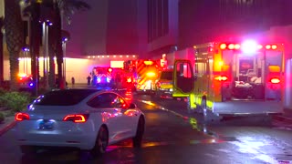 Clark County FD responds to high-rise fire at Horseshoe Casino