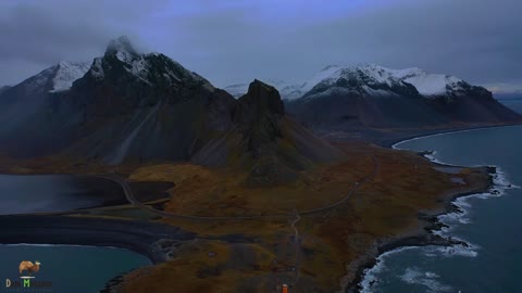 Drone Aerial Photography of Iceland's East Fjord