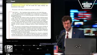 INFOWARS Harrison Smith: AB 2098 Goes Into Effect - California Doctors Now Must Push Government Propaganda Or Lose License - 1/3/23