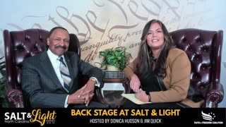 LIVE backstage interviews with Pastor Mark Harris and Bishop E.W. Jackson @Salt & Light Conference