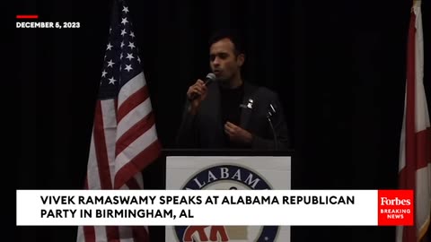 Vivek Ramaswamy Tears Into 'Wokeism' At Pre-GOP Debate Alabama Republican Party Event