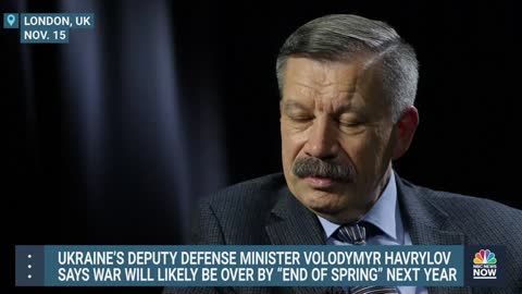 Ukraine’s Deputy Defense Minister Predicts War Will Be Over By ‘End Of Spring’ Next Year