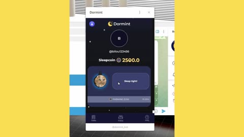 new mining mini app telegram bot dormint