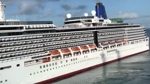 P&O Arcadia arriving at Bridgetown, Barbados