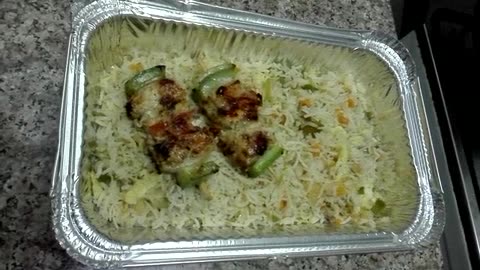 Chicken Shashlik With Rice