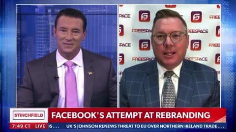 FB's "Meta" re-brand: FreeSpace CEO Jon Willis with Newsmax's Carl Higbie