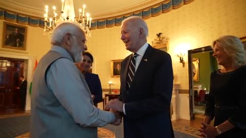 Special moments from PM Modi_s warm welcome at the White House