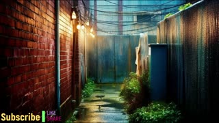 RELAXATION Tokyo Morning Light Rain In A Back Alley with Chirping Birds ASMR DE-STRESS