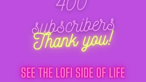 400 subscribers on Instagram!